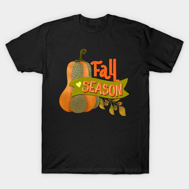 Fall season pumpkin design T-Shirt by PrintAmor